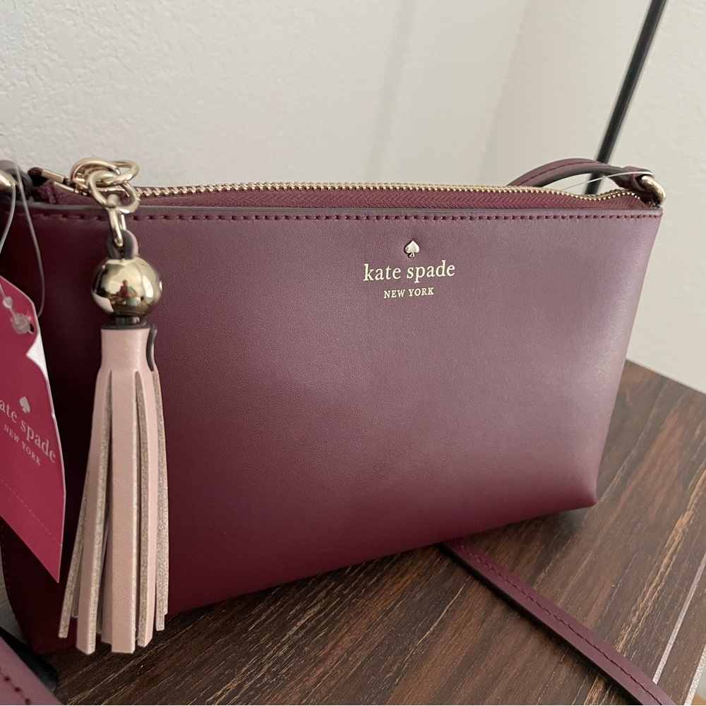 Kate Spade Ivy Street Amy Purple Smooth Leather Crossbody *NEW WITH TAGS*